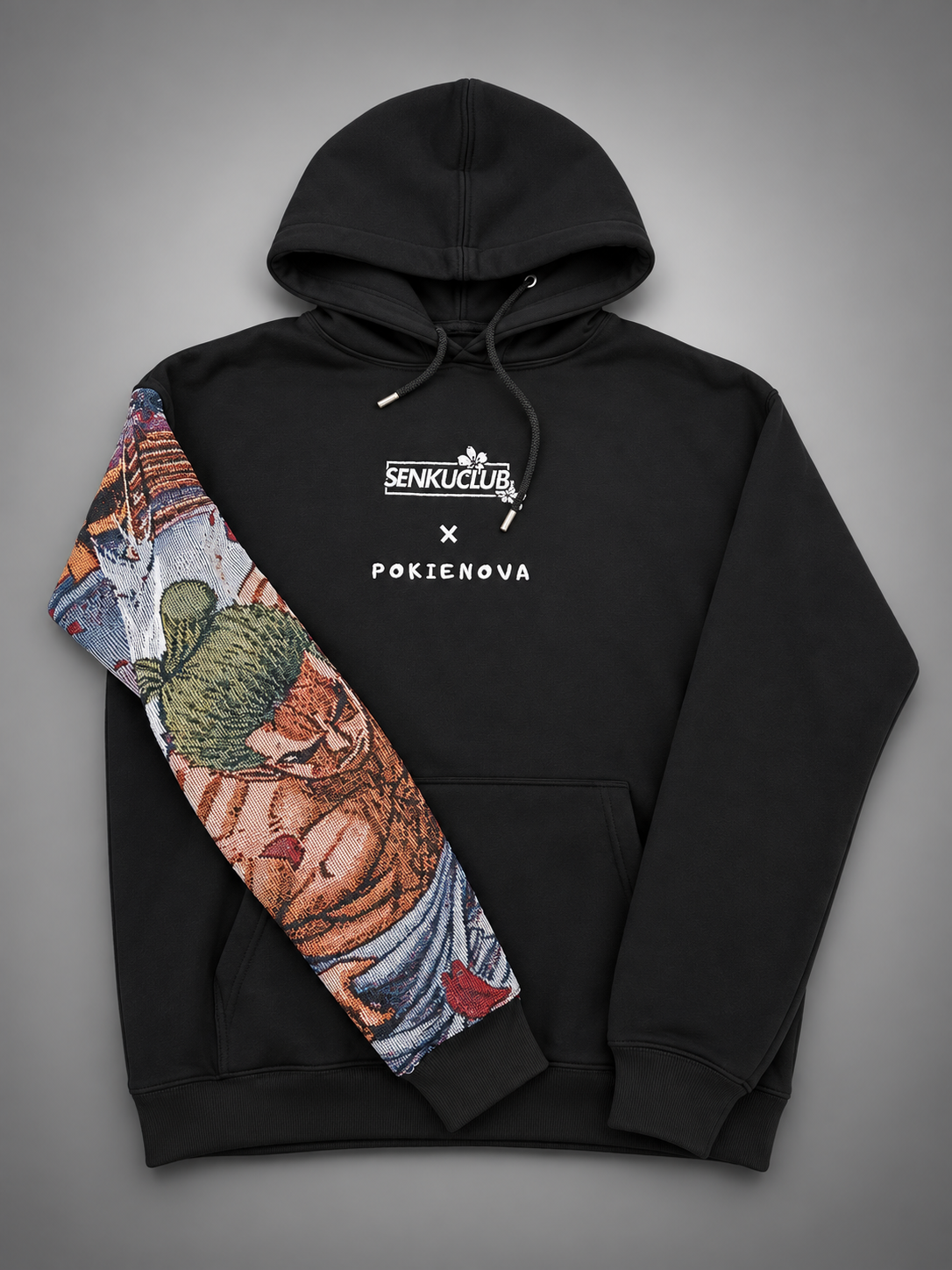 Zoro x Pokie Nova Three Sword Tapestry Hoodie