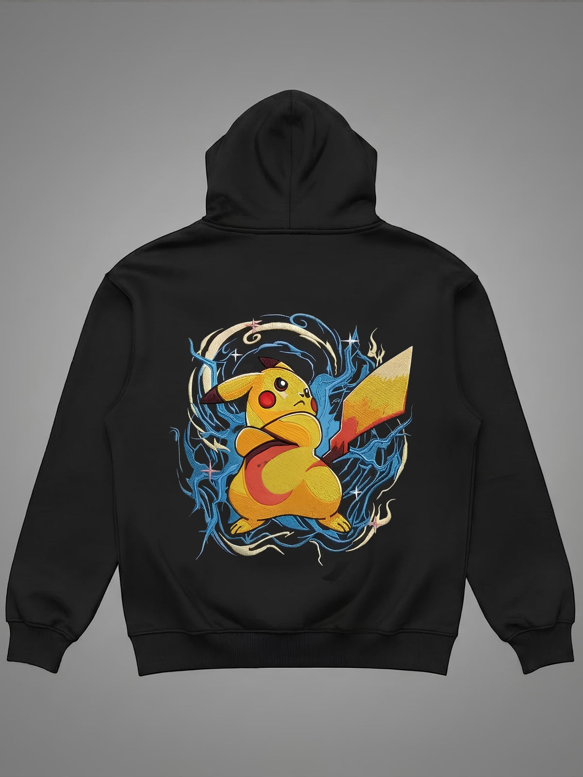 GS Pikachu Thunderstrike Embroidered Hoodie
