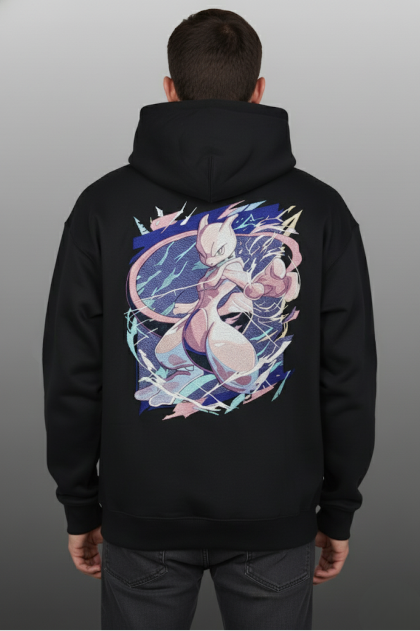Mewtwo #0150 Embroidered Hoodie