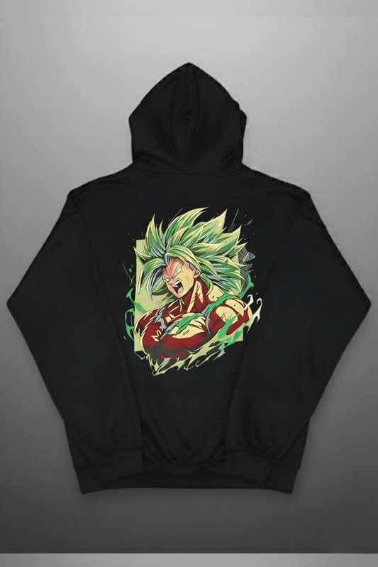 Broly's Rage Legendary super Sayian Embroidered Hoodie