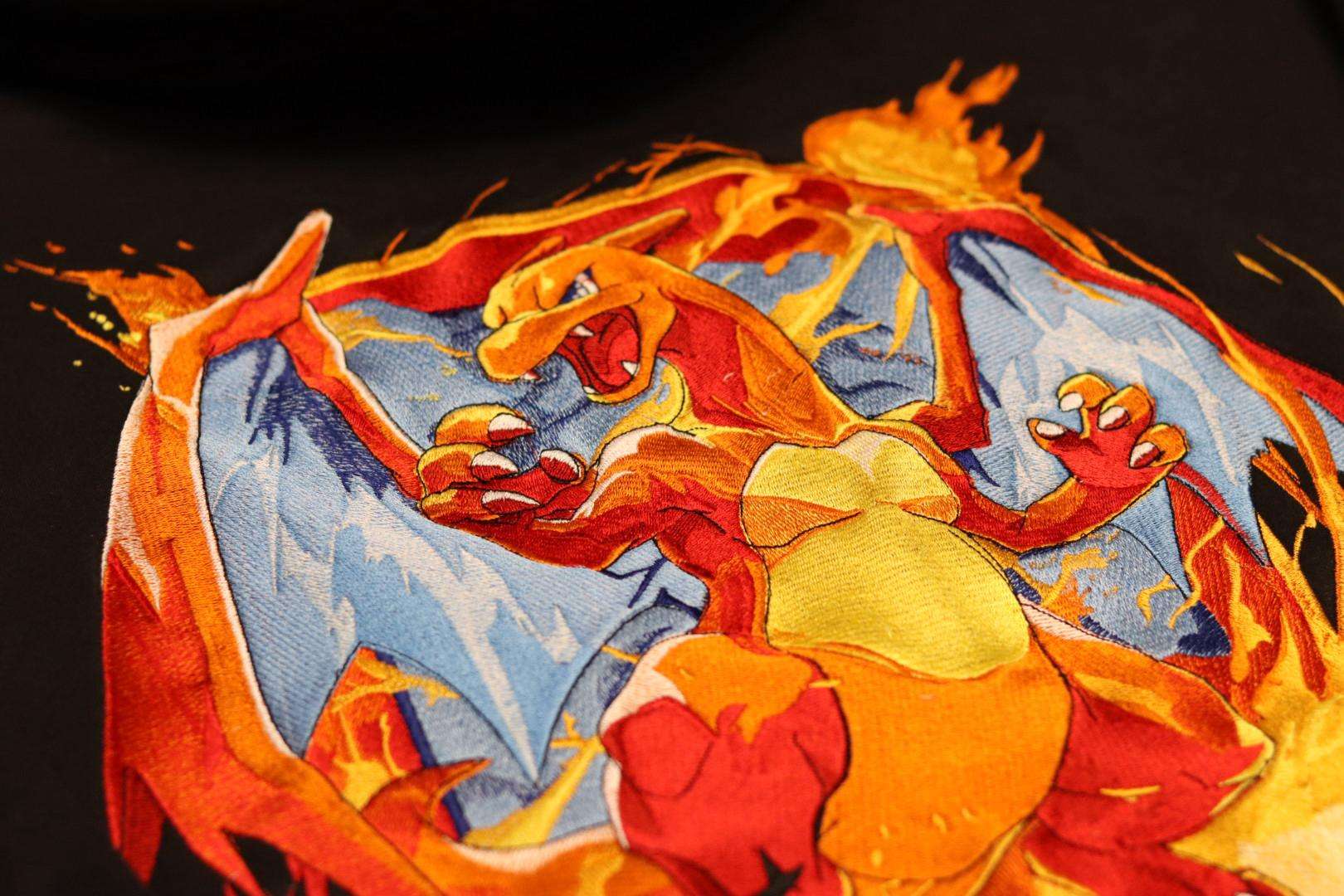Charizard Embroidery Hoodie