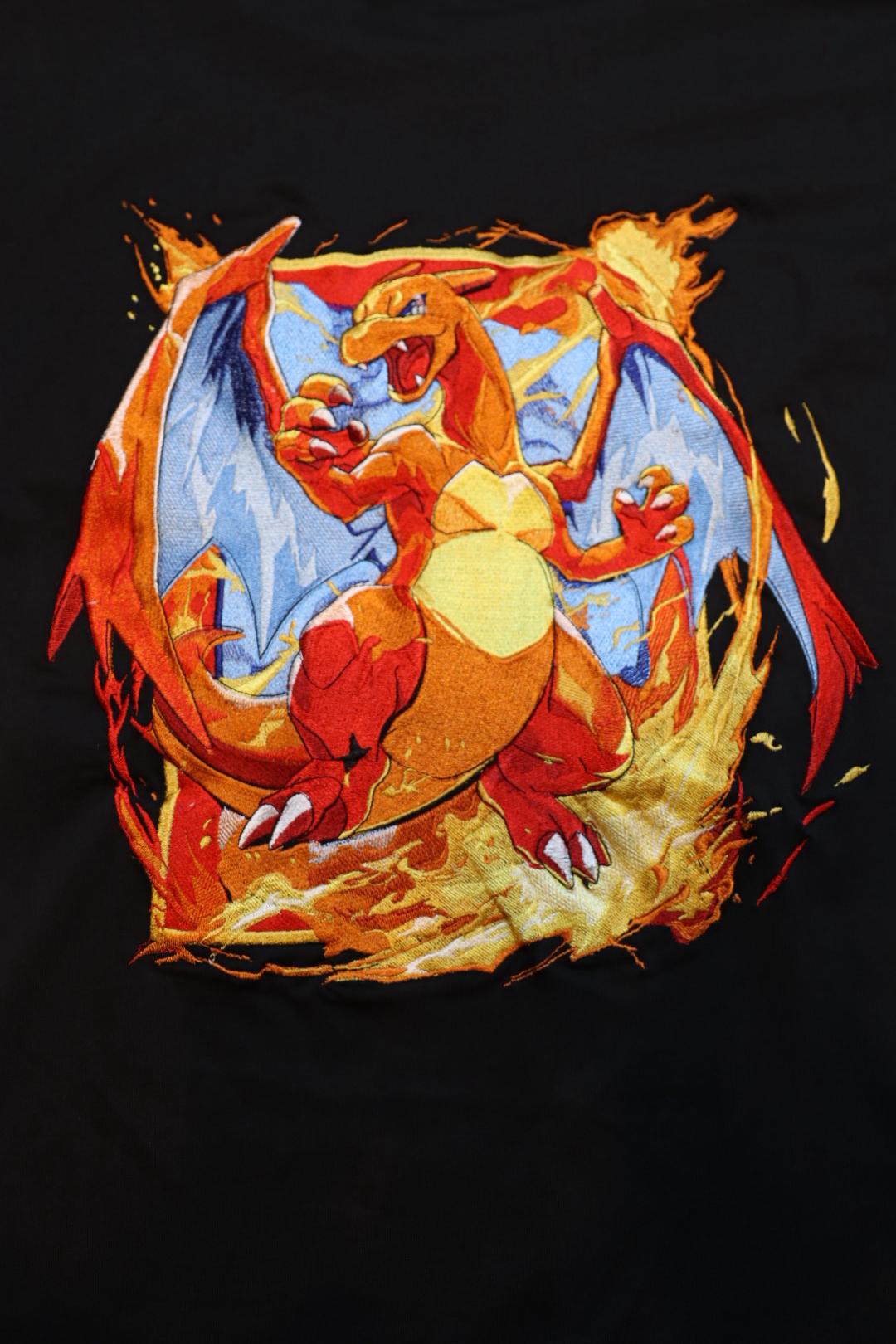 Charizard Embroidery T-shirt